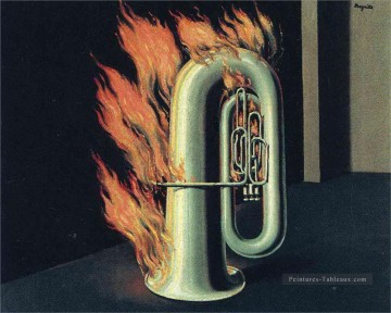 Rene Magritte Painting - El descubrimiento del fuego 1935 René Magritte